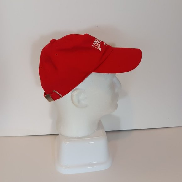 Lone Star Texas Mens Red Baseball Cap Strapback Fishing / Anytime Hat - Dog Daze - Picture 2 of 9